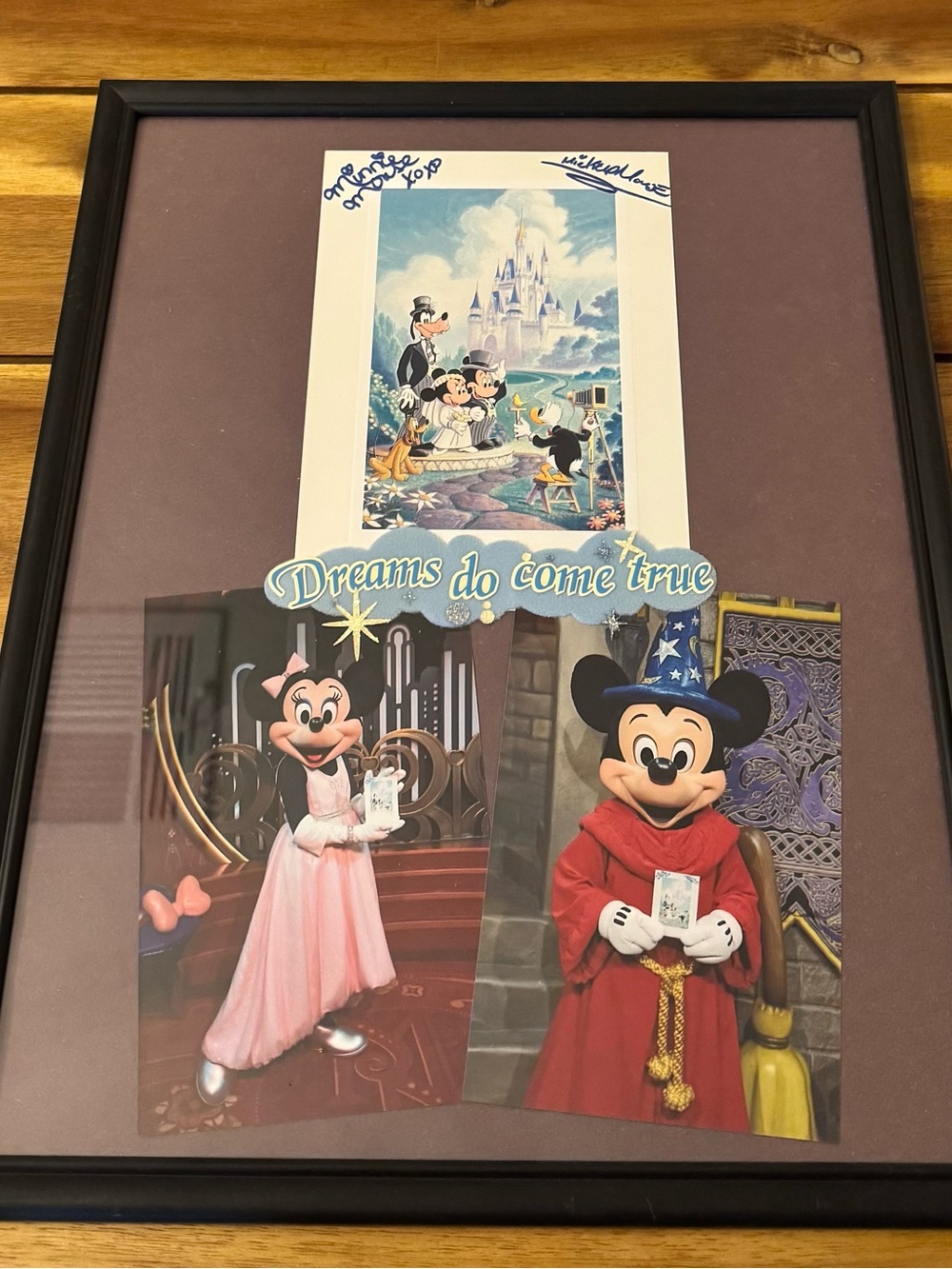 Disney 'Dreams Do Come True' Framed Wall Art - Pink & Black Disneyland